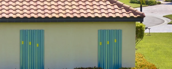 a florida home prepares for a hurricane to avoid water damage