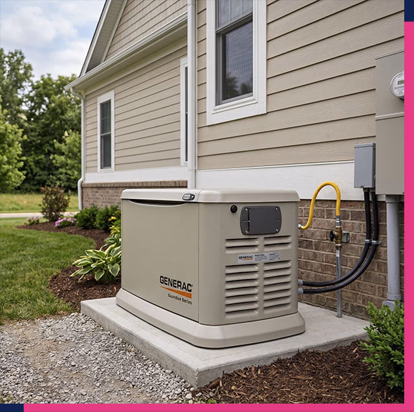 Generators Whole home standby generator installation