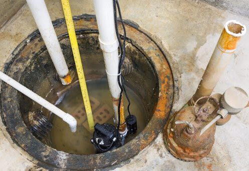 A sump pump.
